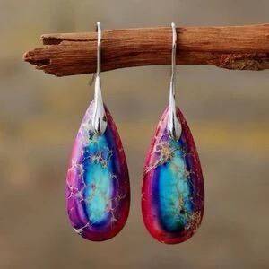 Colorful Teardrop Earrings